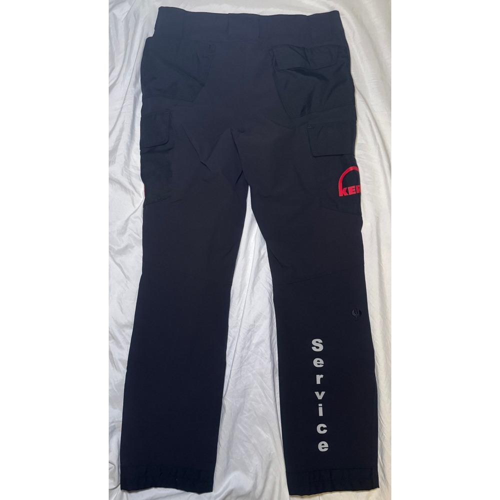 Engelbert Strauss Workwear Cargo Pants Mens 36R Black Service Tech Trousers